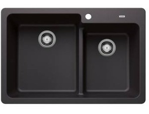 Blanco Grandis Silgramit 1.6 Dual-Mount (Coal Black)