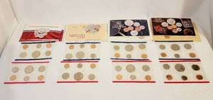 lot 101 image: 1987, 1988, 1989 & 1990 US Uncirculated Coin Sets