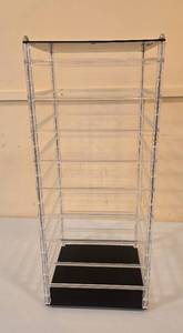 lot 123 image: Acrylic Rotating Jewelry Display Stand with Card Holders