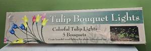 lot 137 image: Tulip Bouquet Garden Lights Set with Stakes