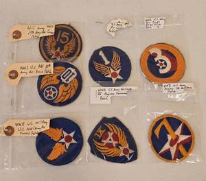 lot 156 image: WWII U.S. Army Military Patches Collection
