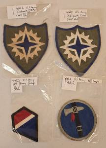 lot 161 image: WWII US Army Military Unit Patches