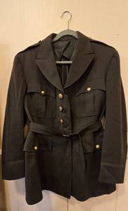lot 162 image: WWII Army Officer Unifirm Dress Coat and Corporal Stripes