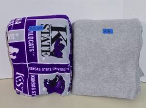 lot 176 image: Kansas State University Wildcats Fleece 2 12 yards and 2 58 yards