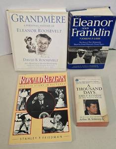 lot 197 image: Presidential Biography Book Collection - Roosevelt, Kennedy, Reagan