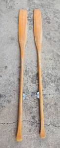 lot 426 image: Vintage Wooden Oars