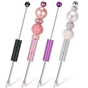 lot 29586 image: Tondiamo 4 Pcs Beadable Thread Cutter Seam Rippers for Sewing Metal Embroidery Removal Tool Beaded Seam Ripper Tag Remover for Clothes Thread Removing Cutting DIY Gift (Multicolor) - Retail $8