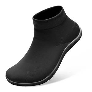 lot 29599 image: SKASO Sock Shoes Minimalist Barefoot Shoes for Men Slip on Lightweight Comfortable for Gym Swimming Running Black Men Size 13-14 - Retail $20