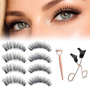 lot 29632 image: Magnetic Eyelashes, Light Weight Natural Look False Eyelashes