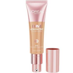 lot 29652 image: LOreal Paris Lumi Le Glow Skin Tint, Lightweight Water-Based Tinted Serum with Foundation-Like Coverage, Glow Illuminator, Neutral 200, 0.85 Fl Oz - Retail $14