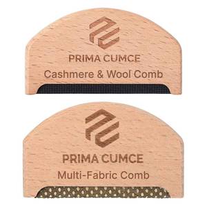 lot 29653 image: 2 PCS Wooden Sweater Comb for De-Pilling Cashmere, Wool, Knitwear, Manual Lint Remover, Portable Depiller for Clothes, Fuzz, Bobbles, Pilling Shaver, Fabric Defuzzer, Sweater Care Tool - Retail $13