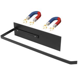 lot 31503 image: Paper Towel Holder, Magnetic Paper Towel Holder for Fridge, Toilet Paper Roll Holder Magnet Towel Rack Wall Mount Fridge Organizer for Paper Towels Rolls Bathroom Pantry RV Kitchen Storage - Retail $5