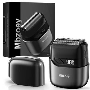 lot 44184 image: Mbzoey Electric Foil Shavers for Men Mini Electric Razor for Face - IPX7 Waterproof Cordless Razor with LED Display & Fast Charge - Micro-Comb Technology & Precision Blades - Retail $54