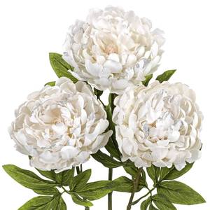 lot 44246 image: Briful 3PCS White Peony Artificial Flower Stems 29.1in Long Stem Fake Peonies Silk Floral Arrangement Real Touch Peony Flower for Christmas Home Vase Party Wedding Bouquet Decor - Retail $13