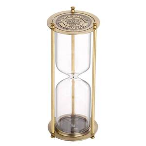 lot 44258 image: SuLiao Metal Empty Hourglass Sand Timer,Small Brass Frame Sand Watch,Reloj De Arena,Antique Hour Glass Sandglass DIY Fillable Unity Sand Ceremony Kit for Wedding Home, Desk, Office Decoration no sand - Retail $25