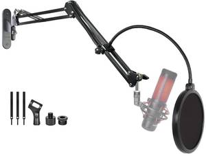 lot 44259 image: Microphone Wall Mount,Mic Boom Arm Wall Stand Holder compatible with HyperX Solocast DuocastQuadcast 2Quadcast SQuadcast 2 SQuadcast USB-Microphones - Retail $28