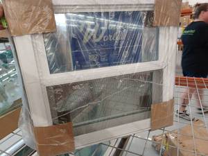lot 12895 image: World of Windows 25 x 24 12 Exterior Half Window, White