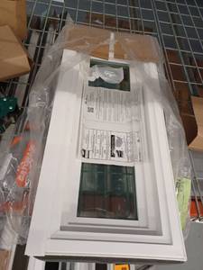 lot 12898 image: Window World 27 34 x 11 34 White Vinyl Window Without Grids