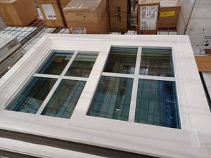 lot 12900 image: Window World Double Hung Vinyl Window 23.5 x 31 with Grid