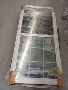 lot 12918 image: Window World Of The Midland Double Hung Window, 30.25 x 34 18