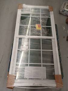 lot 12919 image: Window World Of The Midland Double Hung Window, 34.75 x 70.125