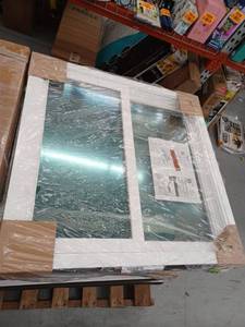 lot 12921 image: Window World Of The Midland Double Hung Window, 34.w5 x 34.25