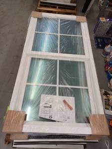 lot 12924 image: Window World Of The Midland Double Hung Window, 31.5 x 61.5