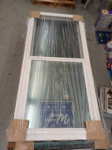 lot 12925 image: Window World Of The Midland Double Hung Window, 29 78 x 61 34