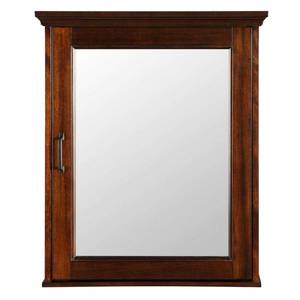 lot 13021 image: Ashburn 23 in. W x 28 in. H Rectangular Medicine Cabinet with Mirror - Retail $266
