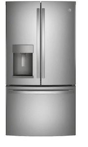 lot 26267 image: GE 36 Inch French Door Refrigerator with 27.7 Cu. FT, Stainless Steel - Retail $3,499