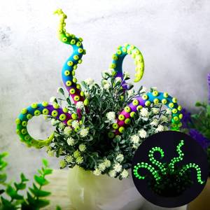 lot 4072 image: Taiyin 4 Pcs Octopus Tentacle Stakes Glow in The Dark Octopus Plant Tentacle for Plant Decoration Ornaments