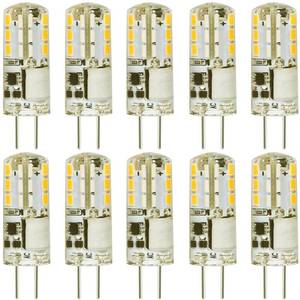 lot 4083 image: AIMEOKO G4 LED Bulb 12V (ACDC) 2W - Warm White 2700K, Non-dimmable, Bi Pin Base, 10-Pack - Replace 10W-20W Halogen Bulbs for Home and Landscape Lighting