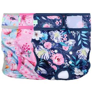 lot 4085 image: wegreeco Washable Reusable Premium Dog Diapers,Pack of 3,Small Dog Puppy & Doggy Diapers Female,Dog Period Panties Diapers Female in Heat