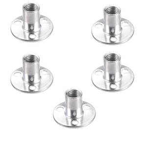 lot 4097 image: Socell M12 Brad Hole Tee Nut Carbon Steel Round Base Screw-in T-Nuts Furniture Hardware Flange Insert Female Thread T-Nut M12x40x2.5mm��5pcs��