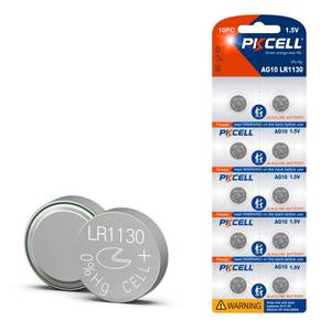 lot 4113 image: PKCELL LR1130 Battery LR54 AG10 389 390 Button Cell Battery 1.5V Alkaline Button Batteries (10 Count (Pack of 1))