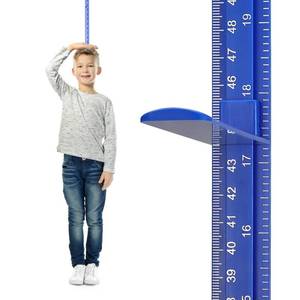 lot 4129 image: Egoldto Height Measurement for Wall, Children Adult Height Measure Rod, 3D Removable Growth Chart Stick, Wall Mounted Splicing Ruler for Kids Baby Nursery 79 inch (Blue)