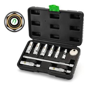 lot 4143 image: TecoTek 10PCS 38 Drive Magnetic Spark Plug Socket Set, Swivel Spark Plug Socket, 916, 58, 34, 1316, 14, 16, 18mm, Universal Joint & Extension Bar, CR-V, Enhanced Magnetic Design