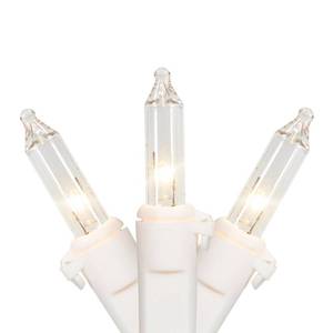 lot 4146 image: Northlight Mini Incandescent Christmas Lights - Clear - 4 White Wire - 10ct