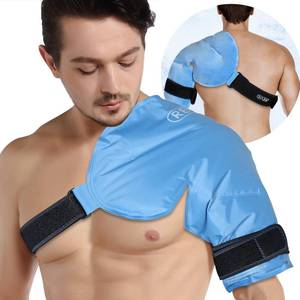 lot 4166 image: REVIX XL Shoulder Ice Pack for Rotator Cuff Reusable Gel Cold Wrap for Shoulders Injuries and Surgery, Soft Plush Lining, Flexible and Long Lasting
