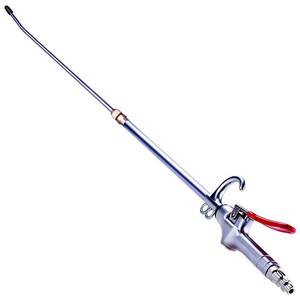 lot 4169 image: High Volume Powerful Industrial Air Blow Gun, 17-26 Inch Extensible Stainless Steel Air Flow Nozzle, Pneumatic Air Compressor Accessories Tool, Extended Dust Air Blower Gun with 360 Degree Swivel Hook
