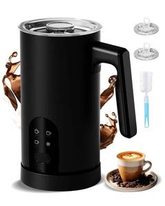 lot 5721 image: Electric Milk Frother, 4-in-1 Automatic Milk Frother and Steamer 11.8oz350 ml, Hot and Cold Foam Maker, Milk steamer Warmer Heater Foamer for Coffee, Latte, Cappuccino, Matcha