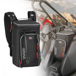 lot 5755 image: KEMIMOTO XP 1000 X3 2-in-1 Cooler Storage Bag - Upgraded Shoulder Console and Seat Center Cargo Bag with 2 Hydration Backpacks Compatible with Polaris RZR XP 1000,PRO XP, Can Am Maverick X3