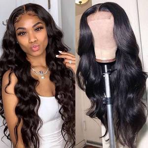 lot 6020 image: NewYou 22 Inch Body Wave Glueless Wigs Human Hair 4x4 Lace Closure Wigs 200 Density Lace Front Wigs Human Hair for Women