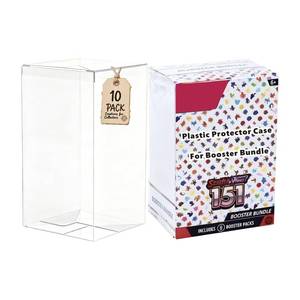 lot 6039 image: XLLHYLBD Booster Bundle Case, Foldable Clear Plastic Booster Bundle Protector Display Box, Compatible with Booster BundleBuild & Battle Collectors Cards Protector for Trading Card Storage (10PCS)