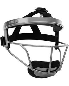 lot 6052 image: Dinictis Softball Face Mask, Lightweight, Comfortable, with Wide Field Vision, Durable and Safe Face Guards, Premium Protective Softball Fielders Mask-Grey-Youth(M)