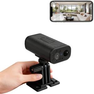 lot 6061 image: PNZEO W9 Waterproof Mini Cam for Every Corner, Plug-Free Battery Life to Match, 4K Compact Smart Home Security Cameras, Portable Wireless WiFi Monitoring, with Remote ONOff, for Outdoor & Indoor