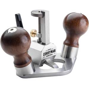lot 6065 image: Cowryman 042 Router Plane Handheld Precision Woodworking Tool with Depth Stop for Detailed Corner Cutting and Joinery Dado Grooves
