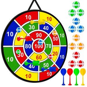 lot 6071 image: Large Dart Board Toys for Kids - 29 Sticky Board with 12 Sticky Balls 4 Darts Indoor Outdoor Party Games Toys Easter Basket Stuffers Birthday Gifts for 3 4 5 6 7 8 9 10 11 12 Years Old Boys Girls