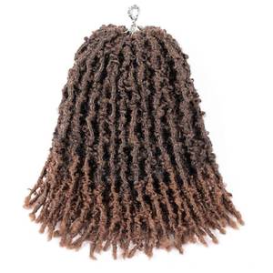 lot 6093 image: GUOHUI Super Light Butterfly Locs Crochet Hair 12 Inch 6 Packs Pre-Looped Soft Distressed Faux Locs Braids for Women Kids (12 Inch,T30#)