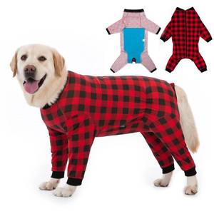 lot 6115 image: Dog Recovery Suit Full-Zipper After Post-Surgery Large Medium Dogs, Dog Bodysuit for Prevent Licking& Chewing Wounds Onesies Cone Alternative (Red, 3X-Large)